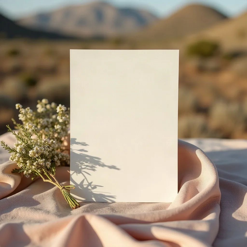 Concepto: La invitación para una boda elopement (IA)
