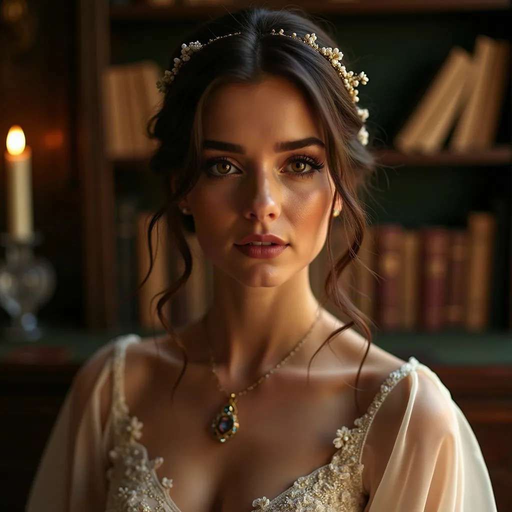 Concepto: La novia para una boda mágica (IA)