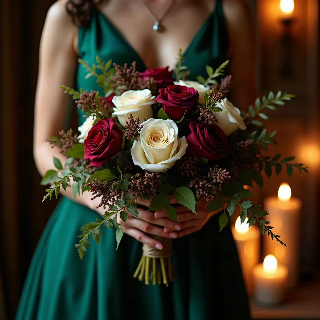 Concepto: El ramo para una boda mágica (IA)