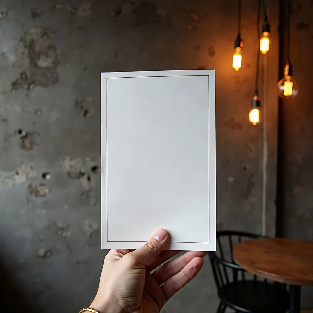 Concepto: La invitación para una boda industrial (IA)
