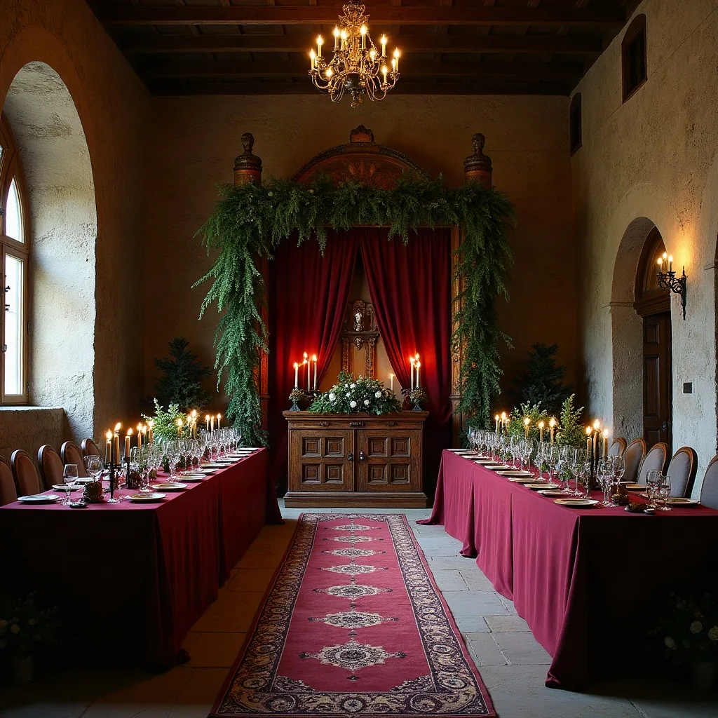 Concepto de Boda Medieval: Castillos, heráldica y banquetes