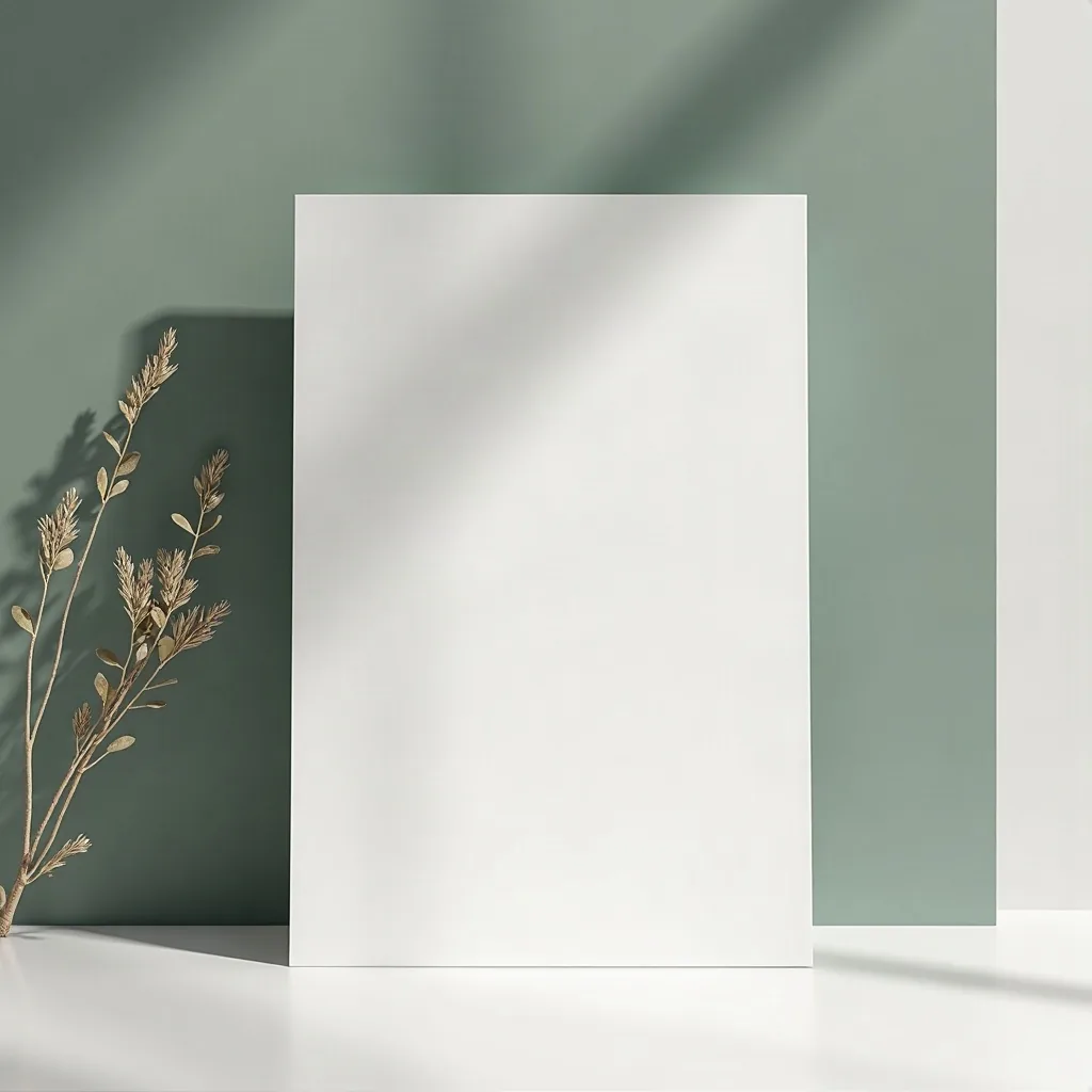 Concepto: La invitación para una boda minimalista (IA)